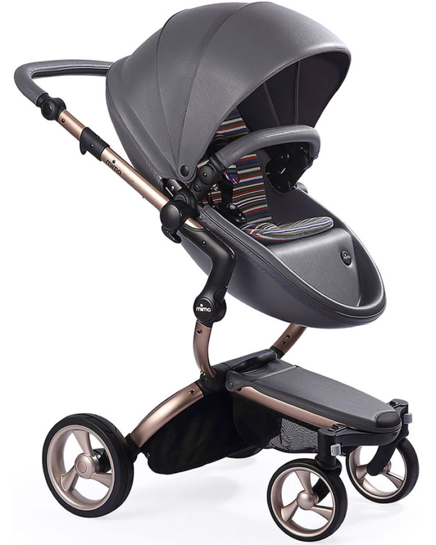 rose gold chassis pram