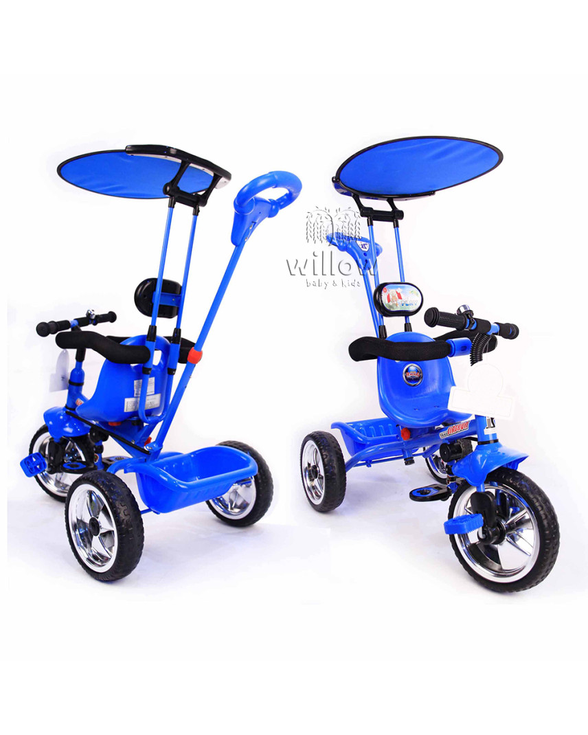 blue tricycle