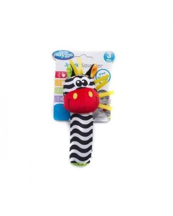 PLAYGRO 107657 JUNGLE SQUEAKER ZEBRA