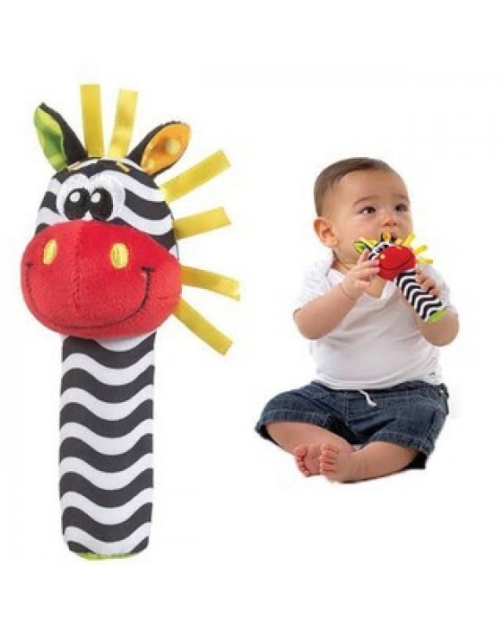 PLAYGRO 107657 JUNGLE SQUEAKER ZEBRA