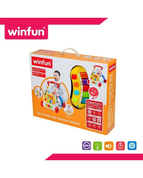 WINFUN W000804 GROW WITH ME MUSICAL WALKER