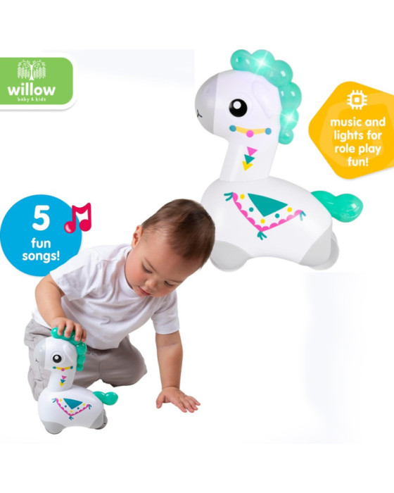 Playgro Light Push Go Musical Llama Mainan Musikal