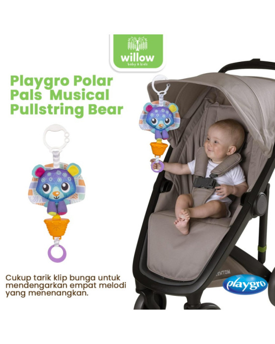 Playgro Pp Musical Pullstring Bear Mainan Edukasi