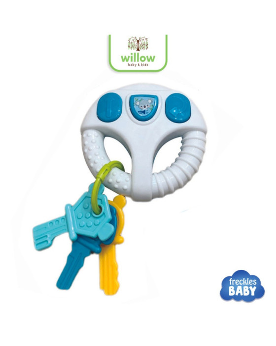 Freckles Baby Smart Devices Steering Wheel With Light And Music Mainan Bayi