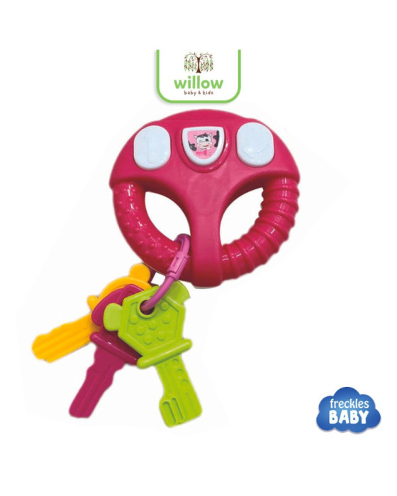 Freckles Baby Smart Devices Steering Wheel With Light And Music Mainan Bayi