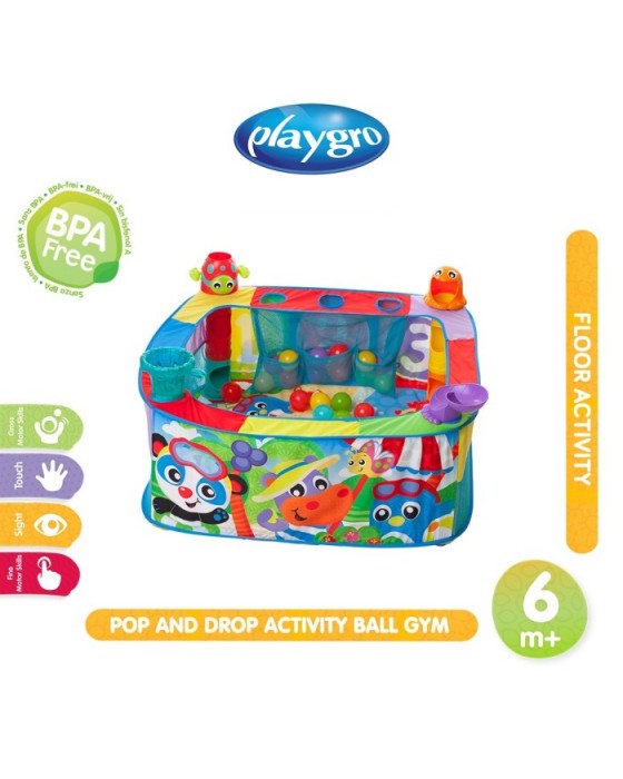 PLAYGRO 120752A POP AND DROP ACTIVITY BALL GYM