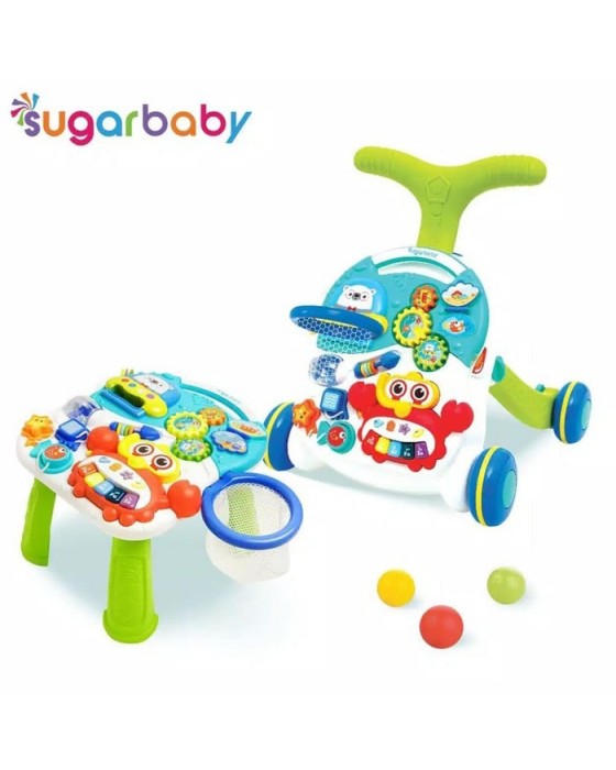 SUGAR BABY PREMIUM ACTIVITY WALKER AND TABLE 10 IN 1