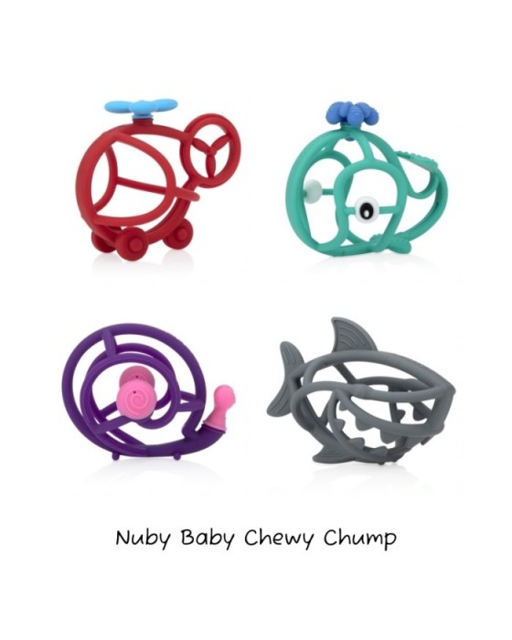 NUBY SILICONE SOOTHING TEETHER CHEWY CHUMP