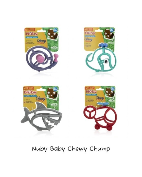 NUBY SILICONE SOOTHING TEETHER CHEWY CHUMP