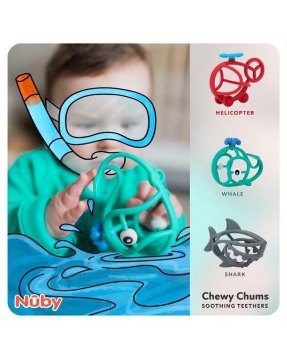 NUBY SILICONE SOOTHING TEETHER CHEWY CHUMP