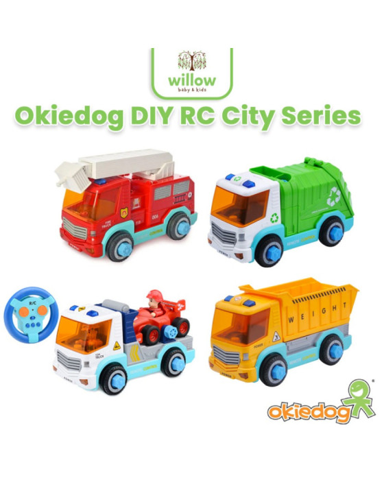 Okiedog DIY RC City Series Mobil Mobilan Mainan Anak