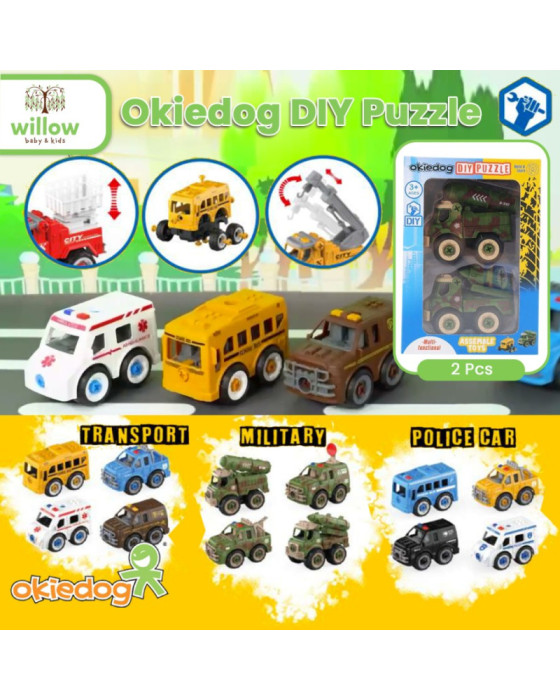 Okiedog Diy Puzzle Mainan Mobil Bongkar Pasang Mainan Edukasi