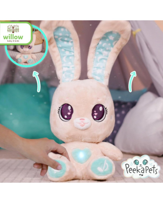 Peekapets Interactive Bunny Plush Mainan Boneka