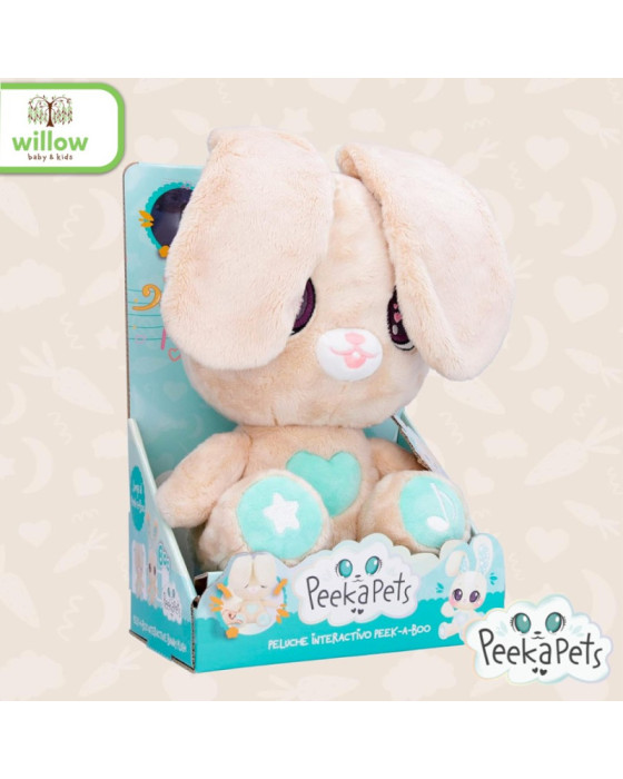 Peekapets Interactive Bunny Plush Mainan Boneka