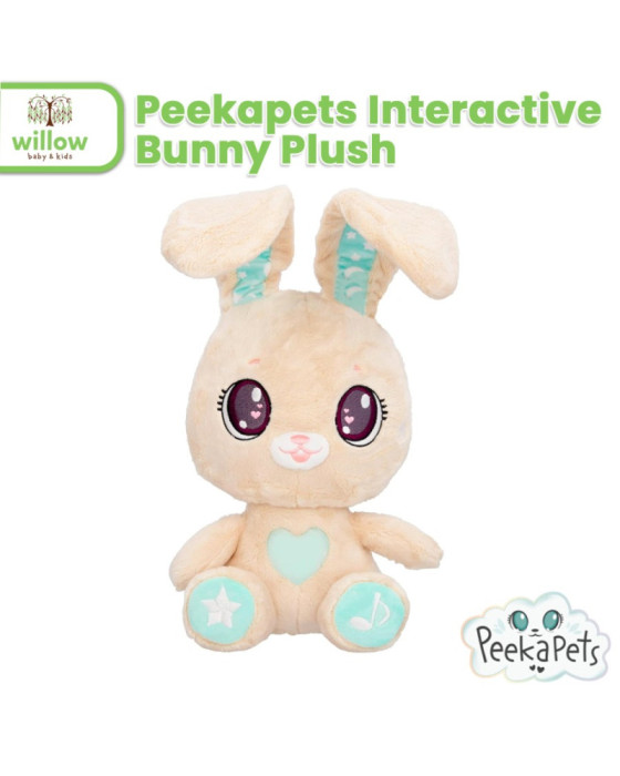 Peekapets Interactive Bunny Plush Mainan Boneka