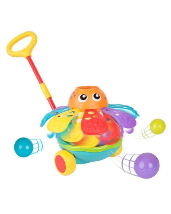 PLAYGRO 120755 PUSHALONG BALL POPPING OCTOPUS