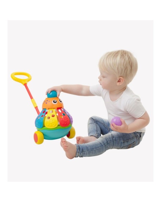 PLAYGRO 120755 PUSHALONG BALL POPPING OCTOPUS