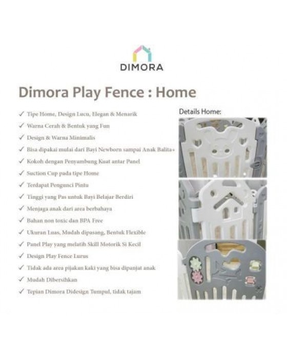 DIMORA FENCE PLAY 10+2 HOME GREY