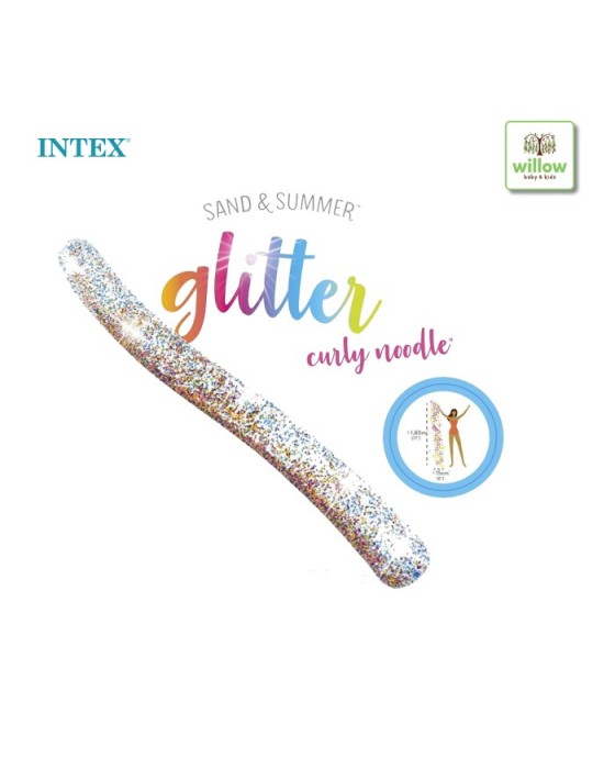 INTEX 57509 GLITTER CURLY NOODLE