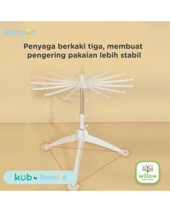 Kub X Mamiko Folding Umbrella Stand Gantungan Pakaian