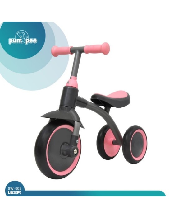 GROWTH GW-002LB3 (PINK) 3 WHEELS LEARNING BALANCE BIKE