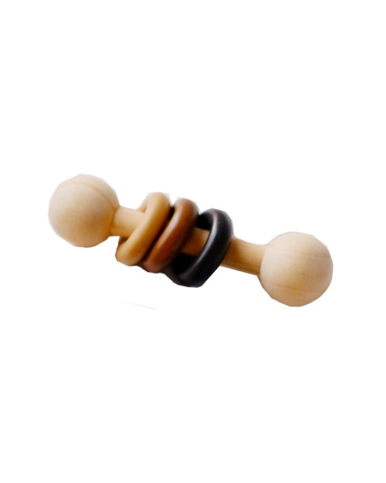 Lettering and Life Mainan Kayu Rattle Stick With Rings Mainan Anak