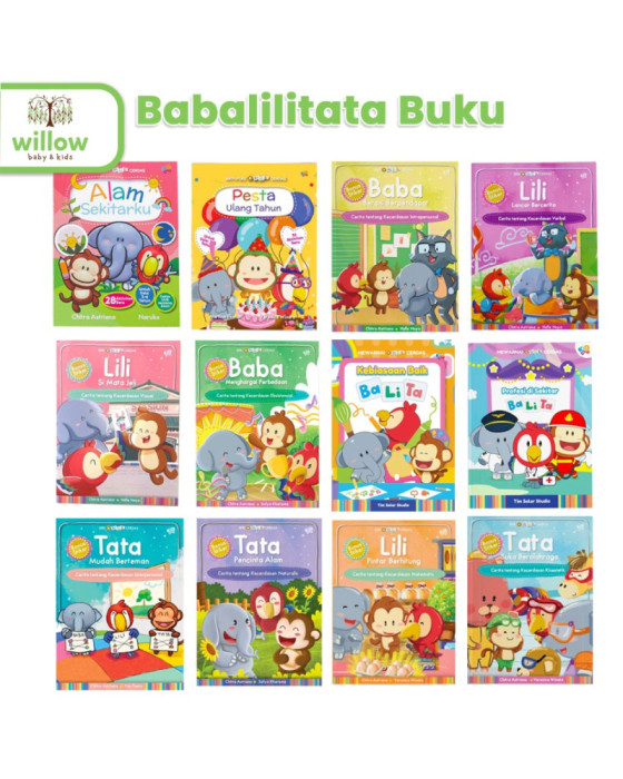 Babalilitata Buku Cerita Bergambar dan Mewarnai Anak