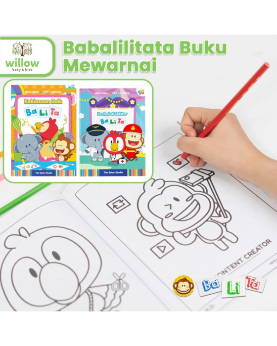 Babalilitata Buku Cerita Bergambar dan Mewarnai Anak