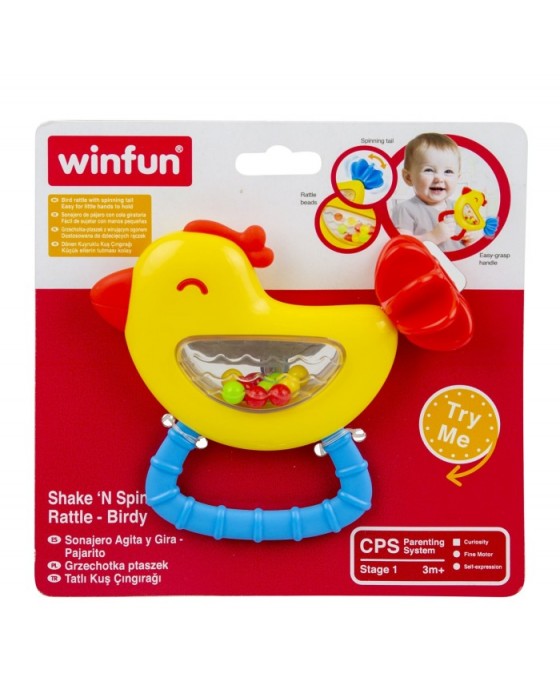 WINFUN SHAKE Â€˜N SPIN RATTLE - BIRDY 