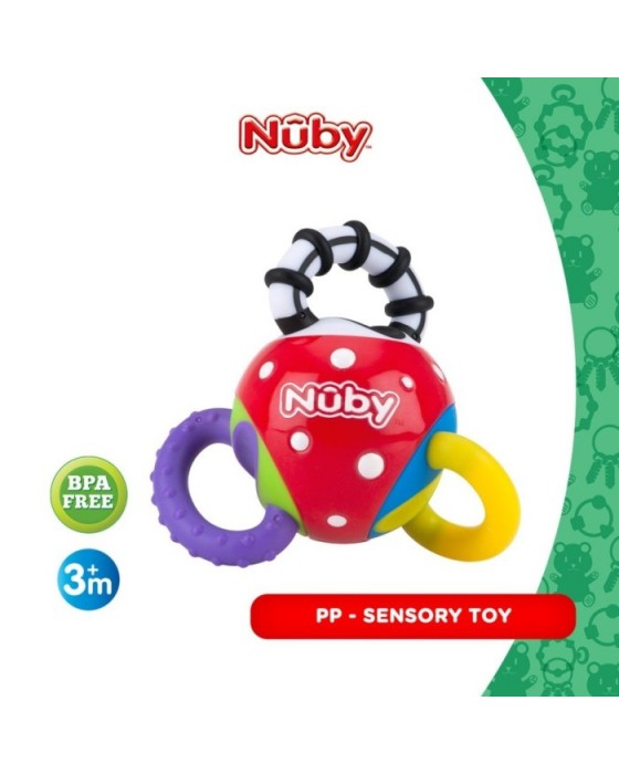 NUBY 127653 TWISTA BALL SENSORY RATTLE