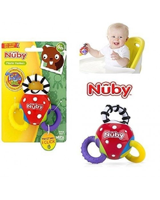 NUBY 127653 TWISTA BALL SENSORY RATTLE