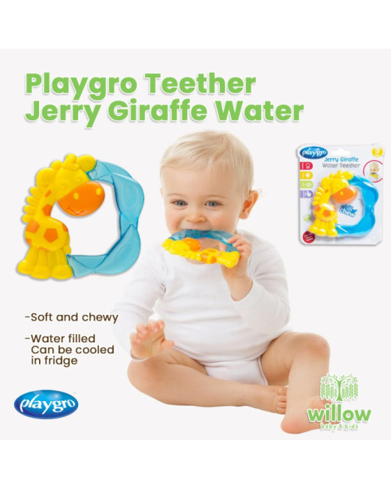 Playgro Teether Jerry Giraffe Water Mainan Gigi Bayi