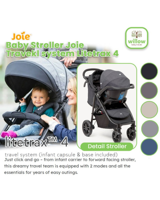 Joie Travel System Litetrax 4 Stroller Kereta Dorong Anak