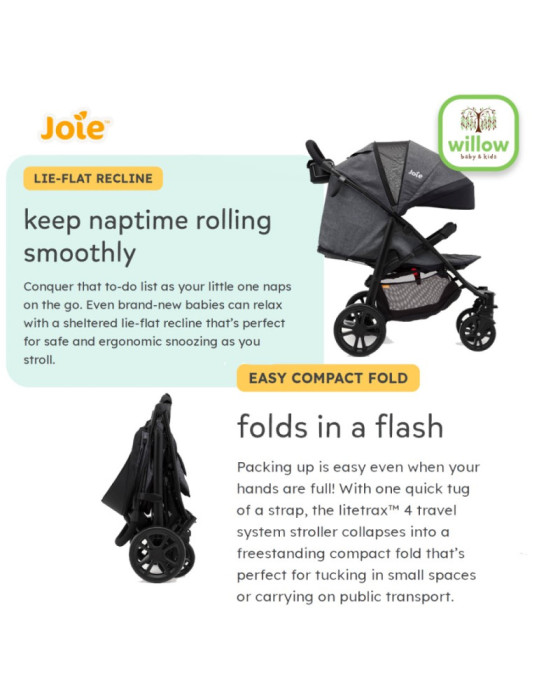 Joie Travel System Litetrax 4 Stroller Kereta Dorong Anak