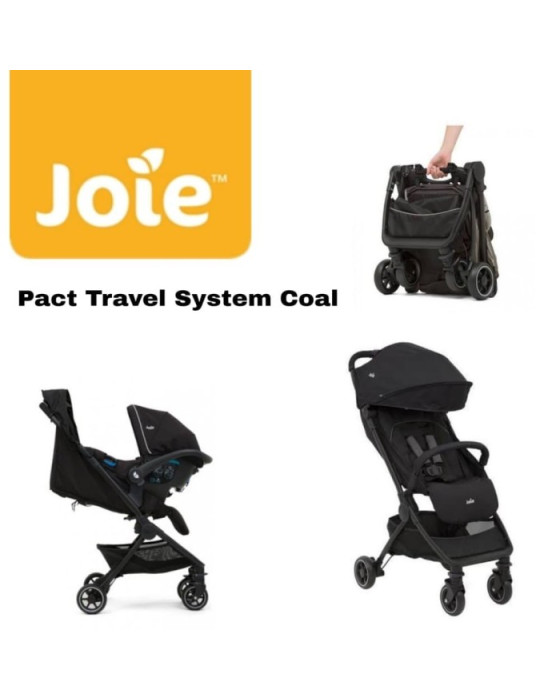 JOIE PACT TRAVEL SYSTEM STROLLER FLEX COAL