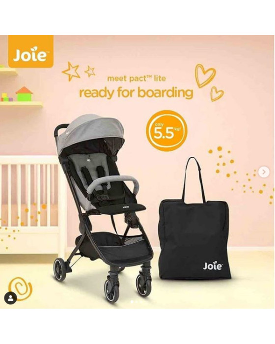 JOIE PACT LITE STROLLER GREY FLANNEL CABIN SIZE