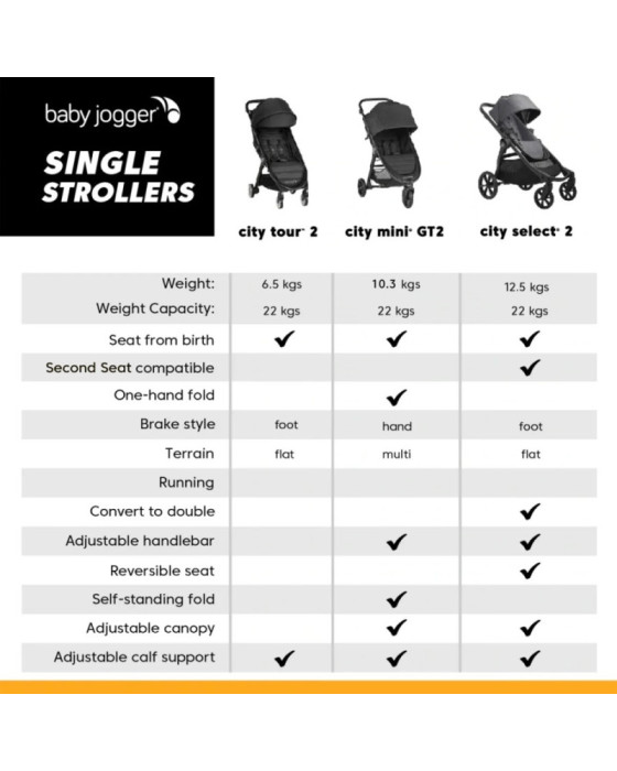 Baby Jogger City Tour 2 Kereta Dorong Anak Stroller Bayi