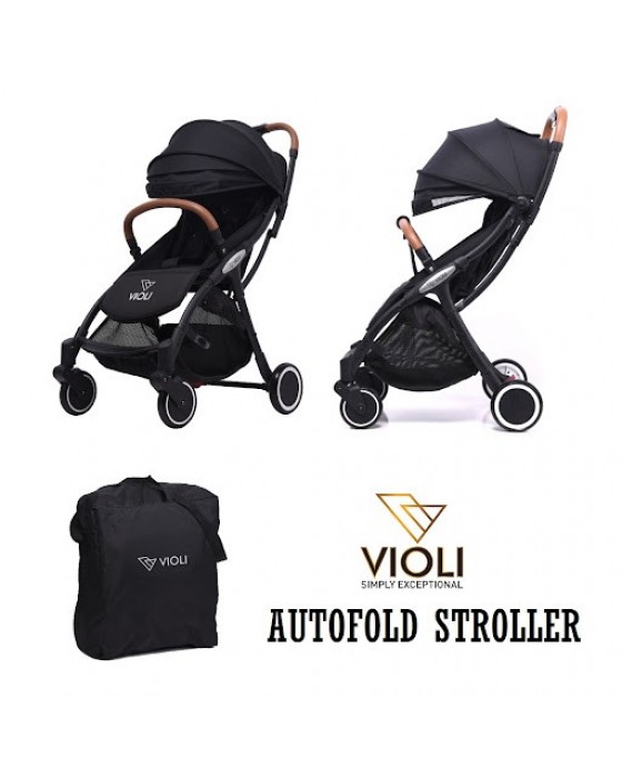 VIOLI AUTO FOLD STROLLER - GREY