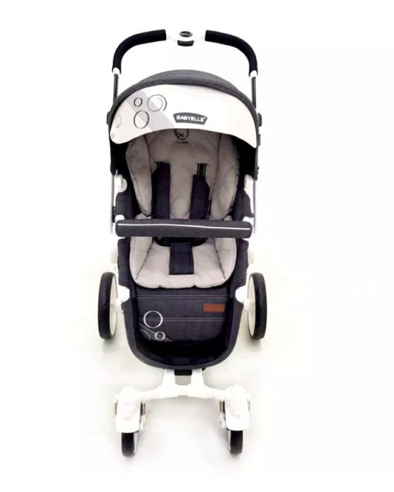 BABYELLE S-903 QUATTRO DARK GREY+LIGHT GREY STROLLER