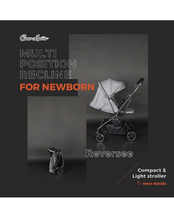 COCOLATTE CL-BK-2155 REVERSSEE (BABY STROLLER) - COFFEE