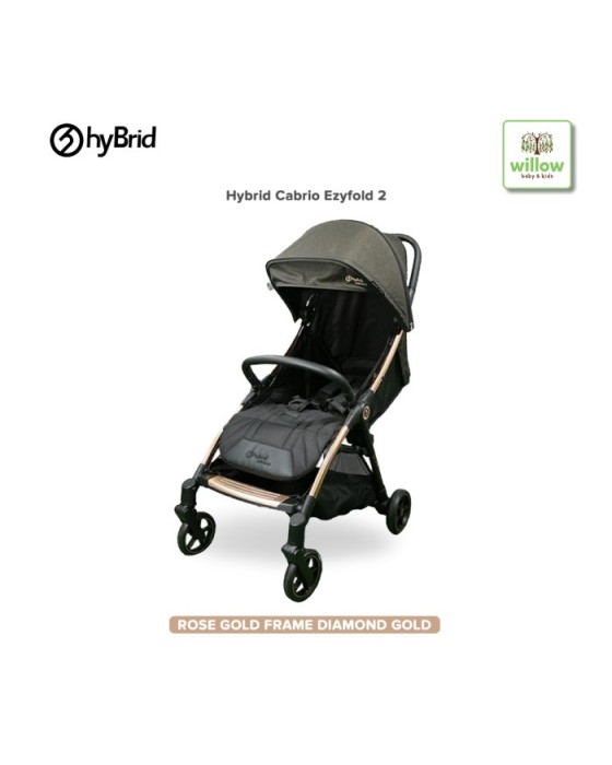 HYBRID CABRIO EZYFOLD 2 BABY STROLLER - DIAMOND SILVER