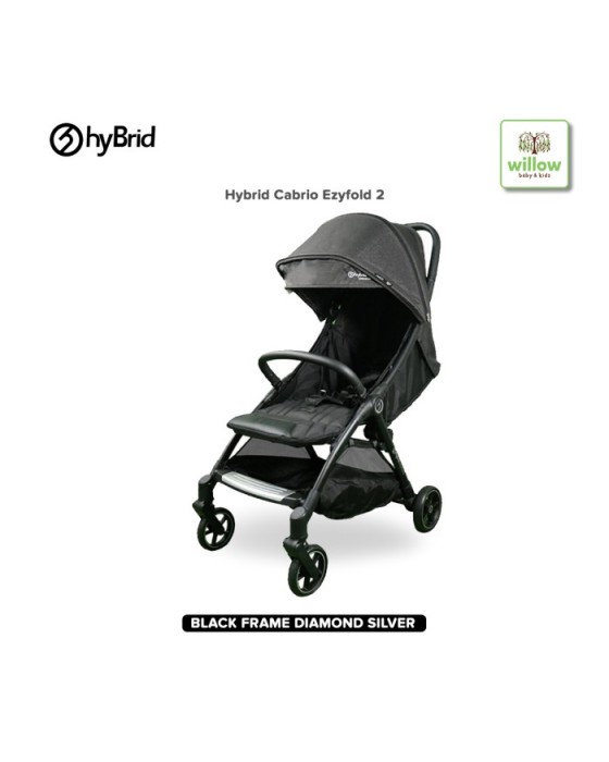 HYBRID CABRIO EZYFOLD 2 BABY STROLLER - DIAMOND SILVER