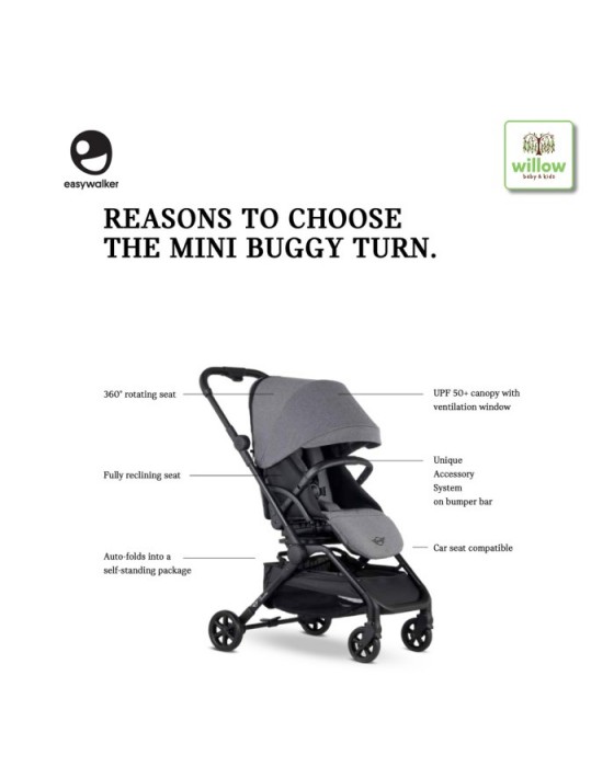 EASYWALKER MINI BUGGY TURN STROLLER