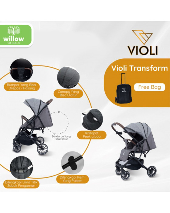 Violi Transform Revesible Travel Stroller