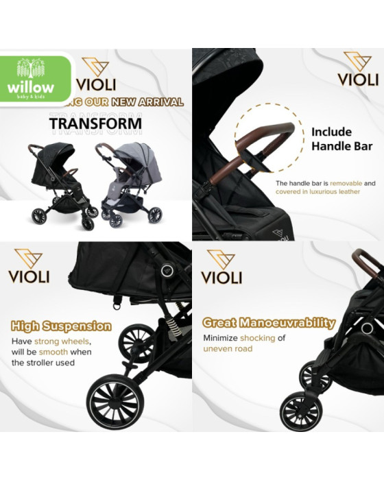 Violi Transform Revesible Travel Stroller