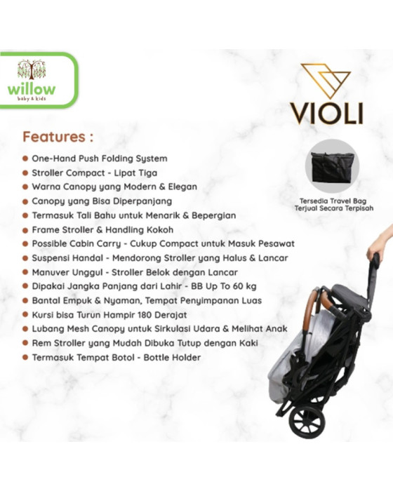 Violi Drive Color Edition Stroller Kereta Dorong Bayi