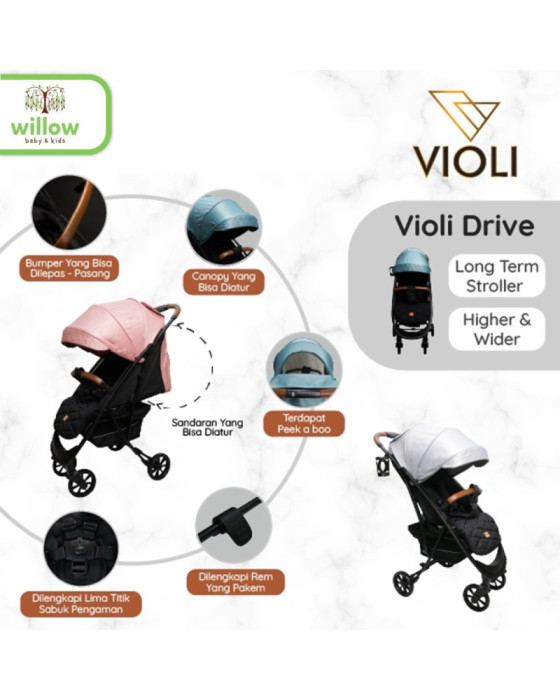 Violi Drive Color Edition Stroller Kereta Dorong Bayi