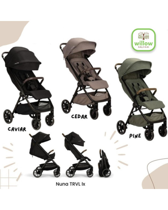 Nuna TRVL LX with Rain Coat & Transport Bag Stroller Bayi