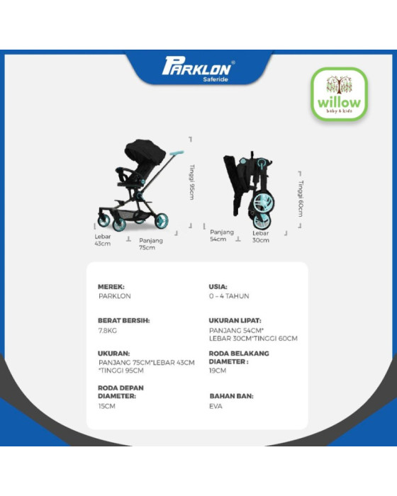 Parklon Baby Stroller Kereta Dorong Bayi