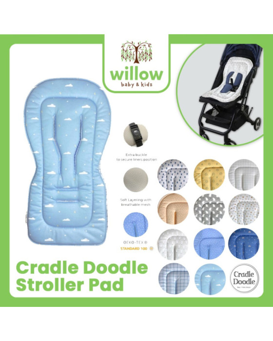 Cradle Doodle Stroller Pad Alas Kereta Dorong Anak